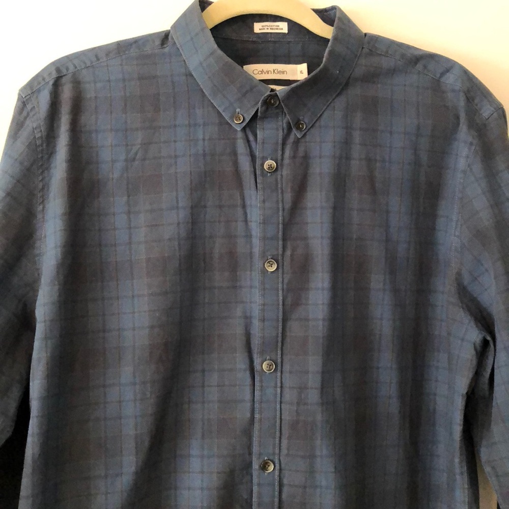 Calvin Klein - Mens Button Down - Blue